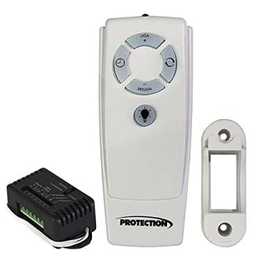 Imagem de Controle Remoto Para Ventilador De Teto E Lâmpada PT-355 Branco Protection Compatível Com Alexa