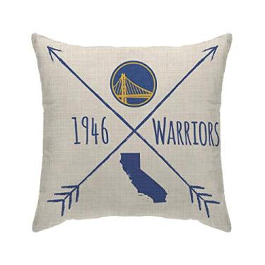 Imagem de Pegasus Sports Almofada decorativa NBA Cross Arrow - Golden State Warriors, 45 x 45 cm