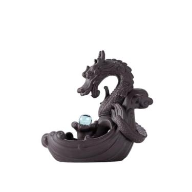 Imagem de porta-vara de incenso Grande queimador de incenso fluxo reverso argila roxa, item decorativo para cerimônia do chá, porta-incenso criativo, decoração para casa