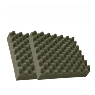 Imagem de Almofada Ortopédica Anti Escaras 44x44x4cm – Assento Confortável para Cadeira Banco de Carro e Escritório (2 unidades Alveol)