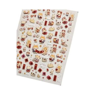 Imagem de Adesivos De Unhas Para Festa De Frutas: Abacaxi, Pitaya, Kiwi, Maçã, M