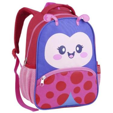 Imagem de Mochila Escolar Infantil Creche Pre-escola Passeio Menina Joaninha - S