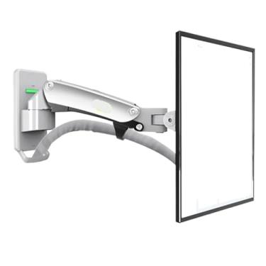 Imagem de Suporte de braço de alumínio F120 17-27 polegadas com mola a gás de movimento completo para TV LCD (cinza prateado)