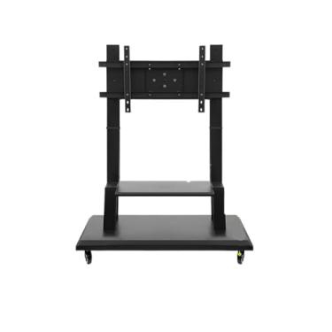Imagem de Suporte de TV móvel para conferência de escritório, suporte giratório para monitor com rodas