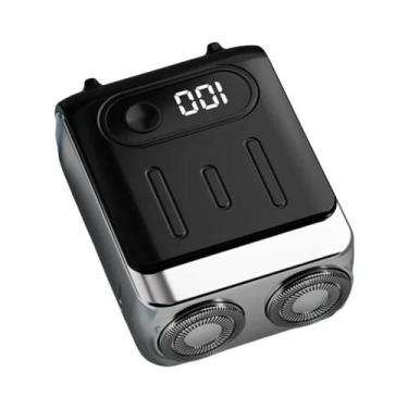 Imagem de Aparelho De Barbear Elétrico Recarregável Masculino Com Dupla Lâmina E