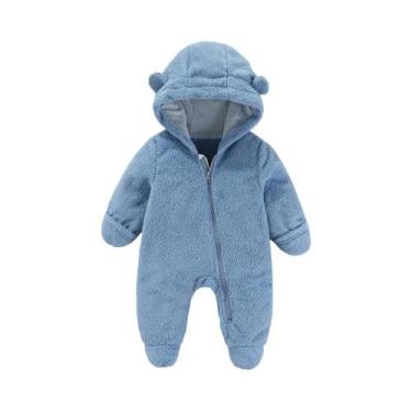 Imagem de Macacão De Flanela Para Bebê Recém-Nascido, Macio E Quente, Para Outon