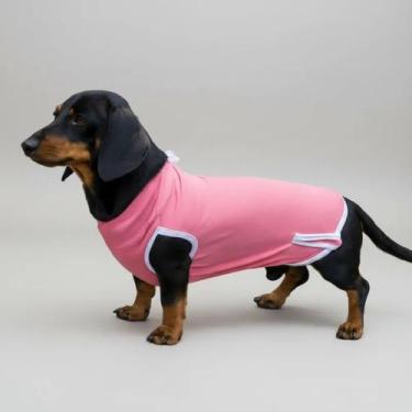 Imagem de Roupa Pos Cirúrgica Para Castração com tiras autocolantes Para Cachorr