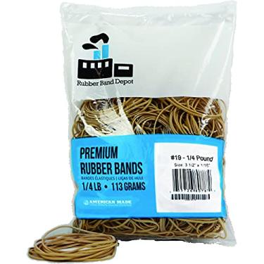 Imagem de Pulseiras de borracha, anel de borracha, tamanho #19 (3-1/2" x 1/16"), 1/4 Pound Bag