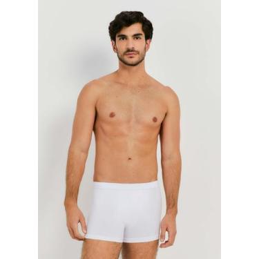 Imagem de Kit 3 Cuecas Boxer Em Malha - Hering, G, Branco