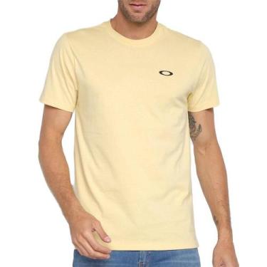 Imagem de Camiseta Oakley Ellipse SM23 Masculina Straw, GG, Amarelo