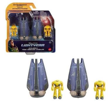 Imagem de Kit Mini Figuras Disney Lightyear Zyclops e Pods 1magnus -, Colorido