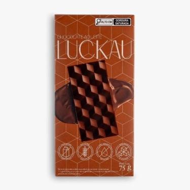 Imagem de DISPLAY BARRAS CHOCOLATE AO LEITE COM PISTACHE 75G ZERO AÇÚCAR - LUCKAU