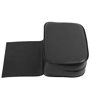 Imagem de ZJchao Almofada de Assento de Reforço de Salão, Capa de Couro PU Macio Almofada Grossa para Corte de Cabelo Infantil, Com Zíper para Fácil Limpeza, Cabe na Maioria das Cadeiras de (Preto)