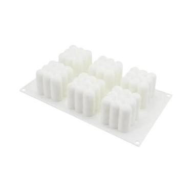 Imagem de Molde De Silicone Grande Com 6 Cavidades Para Velas, Mousse, Bolo, Cho