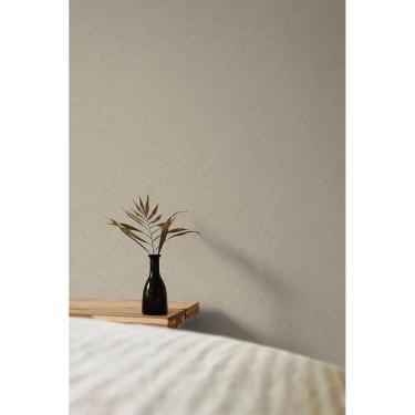 Imagem de Papel de Parede Maison Aspecto Têxtil Bege - Alta Qualidade