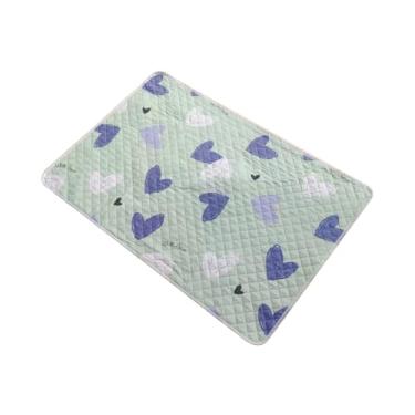 Imagem de Protetor de colchão lavável à prova de vazamento para mulheres, idosos e animais de estimação - durável, design fácil de limpar com padrões cardíacos, confortável e protetor para dormir, incontinência