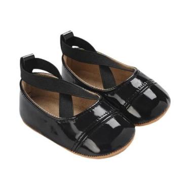 Imagem de Sapatos Antiderrapantes Pretos Para Bebês Meninos E Meninas 0-18M, Sap