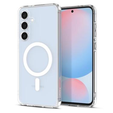 Imagem de Capa Spigen para Galaxy S24 FE, Ultra Hybrid One Tap Ring MagFit projetada para Samsung Galaxy S24 FE - Branca