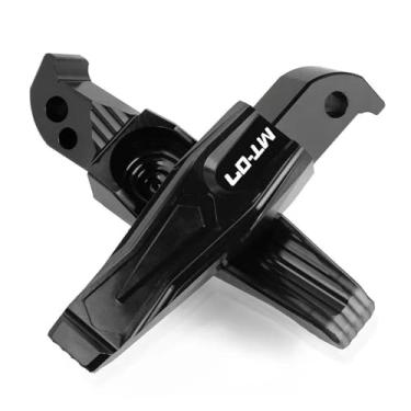 Imagem de Anti-derrapante Pés dobráveis ​​rearset para MT-03 2013-2020 MT07 MT09 TMAX 530 2013-2018 NMAX 155 2015-2018 XP 500 560(Black MT-07)