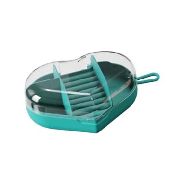 Imagem de Estojo PortáTil Para Joias De Viagem — Organizador Compacto E Elegante Para AnéIs E Colares(Coração Verde)