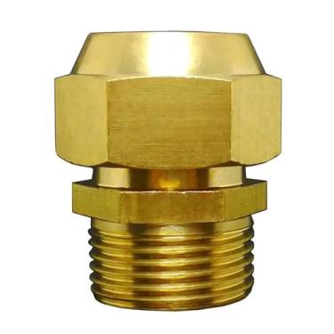 Imagem de Reto 1/20.3 cm 1/10.2 cm 3/20.3 cm 1/5.1 cm BSP Macho x 6 8 10 12 mm Tubo Flare OD União Latão Conector de Encaixe de Tubulação Acoplador Combustível Água (3l8BSP x14mm)