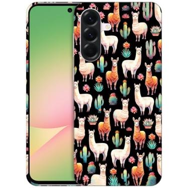 Imagem de GlamCase - Capa com suporte impresso de cacto lhama para A565G