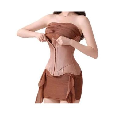 Imagem de Corset Modelador Feminino Em Forma De U Com Botões, Levanta Os Seios, 