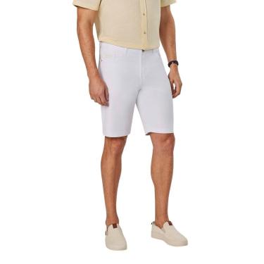 Imagem de Bermuda Casual Pedal Reta Masculina Max Denim Premium 12101 Branca-Masculino