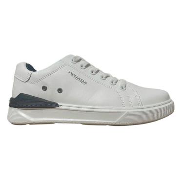Imagem de Sapatênis Casual de Couro Masculino Pegada 110901-01 Branco-Masculino