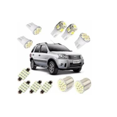 Imagem de Kit Lâmpada Led Ford Ecosport Pingo Teto Placa Ré Torpedo