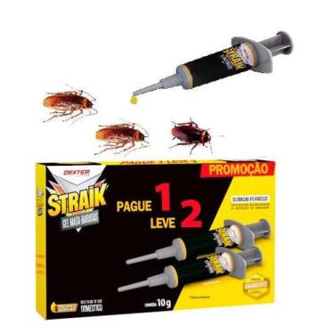 Imagem de Gel Eficaz Contra Baratas 2 Seringa 10g Cada 100% Comprovado - STRAIK