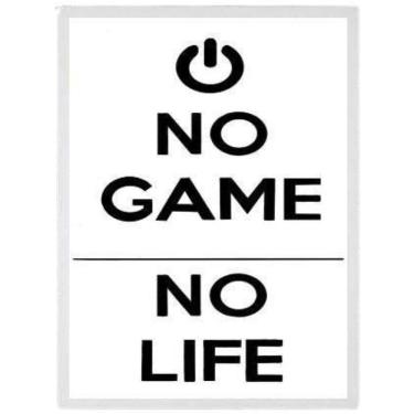Imagem de Quadro Decorativo No Game No Life 45X34 C/Vidro - Branca