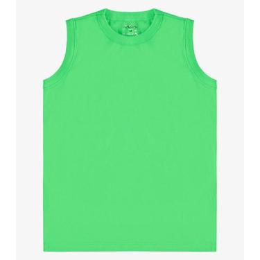 Imagem de Regata Básica Infantil Masculina Rovi Kids Verde, 8, Verde