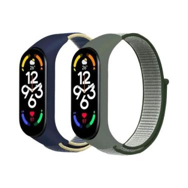 Imagem de Correias De Substituição De Nylon Ajustáveis para Xiaomi Mi Band 7 6 5