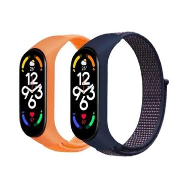 Imagem de Correias De Substituição De Nylon Ajustáveis para Xiaomi Mi Band 7 6 5