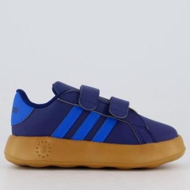 Imagem de Tênis Adidas Grand Court 2.0 Azul Infantil-Unissex