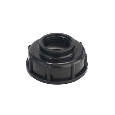 Imagem de Runseaway Adaptador de bolsa IBC 60 mm rosca grossa tomada fêmea de 2,5 cm, conector universal de tanque de água para bolsa IBC de 250-330 galões, encaixe de mangueira de jardim, adaptador de drenagem