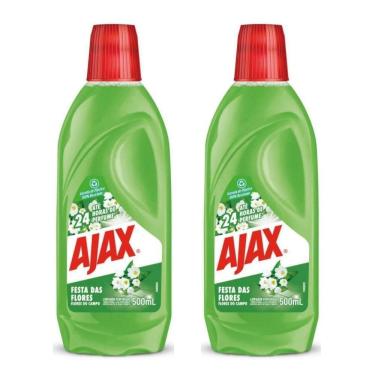 Imagem de Kit 2 Limpador Ajax Festa Das Flores - Flores Do Campo 500ml