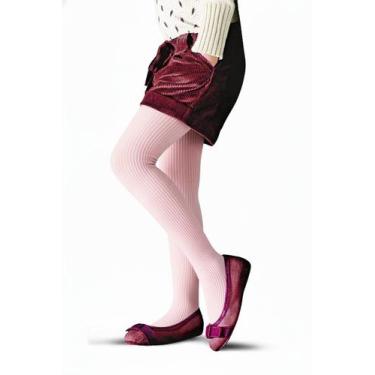 Imagem de Meia Calça Infantil Fio 70 Canelada Selene 9500-001, Rosa, G