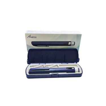 Imagem de Caneta de Injeção de Insulina Acufocus Azul Compatível Reutilizável - 