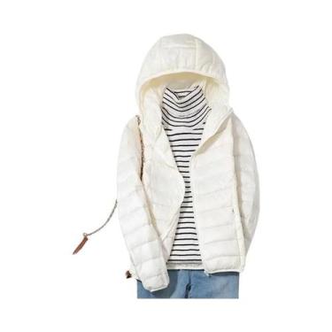 Imagem de Jaqueta Puffer Curta Feminina 2023 Em 13 Cores, Ultraleve, Fina E Comp