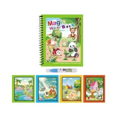Imagem de Livro Mágico De Pintura Em Aquarela Para Crianças Com Caneta De Água R