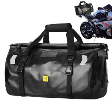 Imagem de de bagagem de motocicleta | Mochila de viagem à prova d'água | de engrenagem para motocicleta com alça de ombro ajustável, para andar no banco traseiro, acampamento, viagem, armazenamento