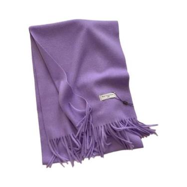 Imagem de Cachecol Grosso De Cashmere Para Homens E Mulheres, Moda De Outono E I