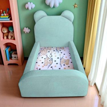 Imagem de Cama Montessoriana Juvenil Segura E Confortável Soft Com Colchão Acqua