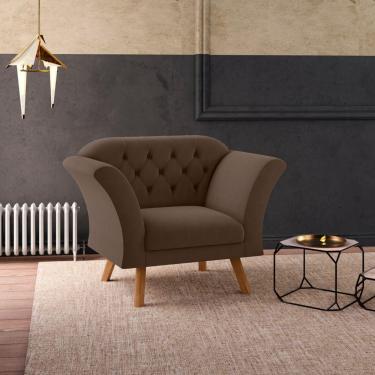 Imagem de Poltrona Decorativa Roseira Inca Marrom