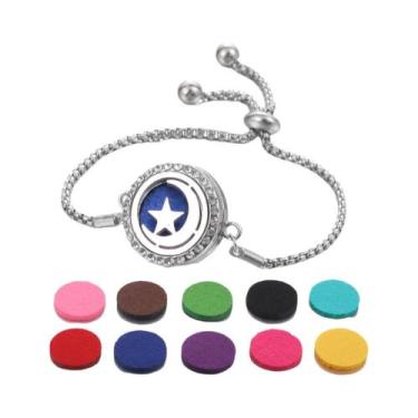 Imagem de Pulseira De Aromaterapia Árvore Da Vida Com Difusor De Óleo Essencial 