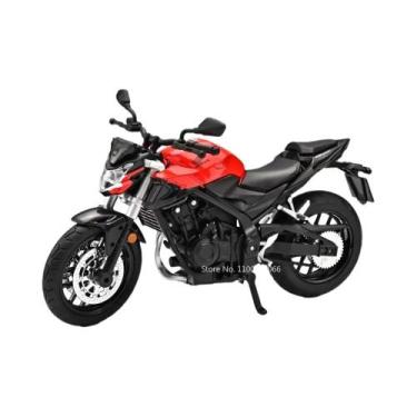 Imagem de Miniatura De Moto Honda CB400F R1 Escala 1:12 Com Música, Luz E Volant