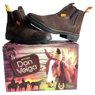 Imagem de Bota Botina Don Veiga Masculino Feminina Vaquejada, Marrom café, 38