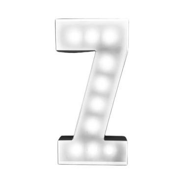 Imagem de Estrutura Digital De Luz Branca Para Letreiro Luminoso 73cm Com Número